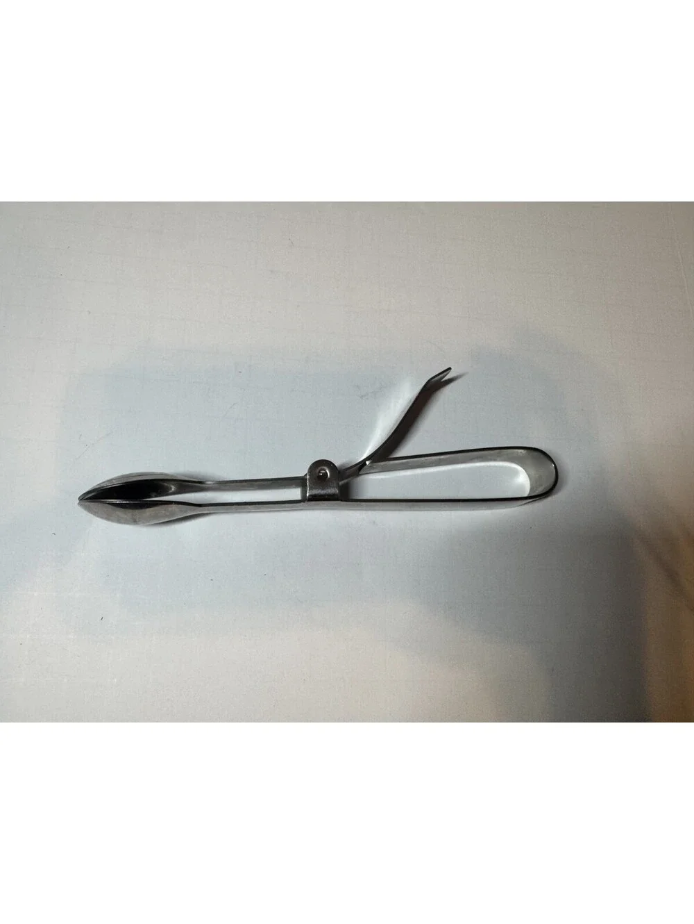 Pampered Chef Stainless Steel Double Spoon Serving Tongs Etched Retired 6.25